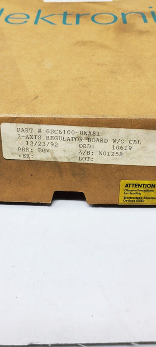 Siemens 6SC6100-0NA81 2-Axis Regulator Board W/O CBL