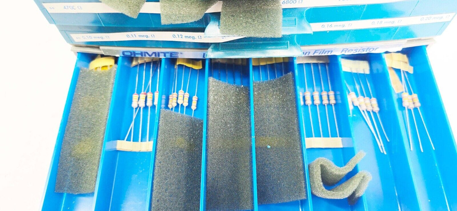 Ohmite Little Rebel 18 Drawer Carbon Film Resistors