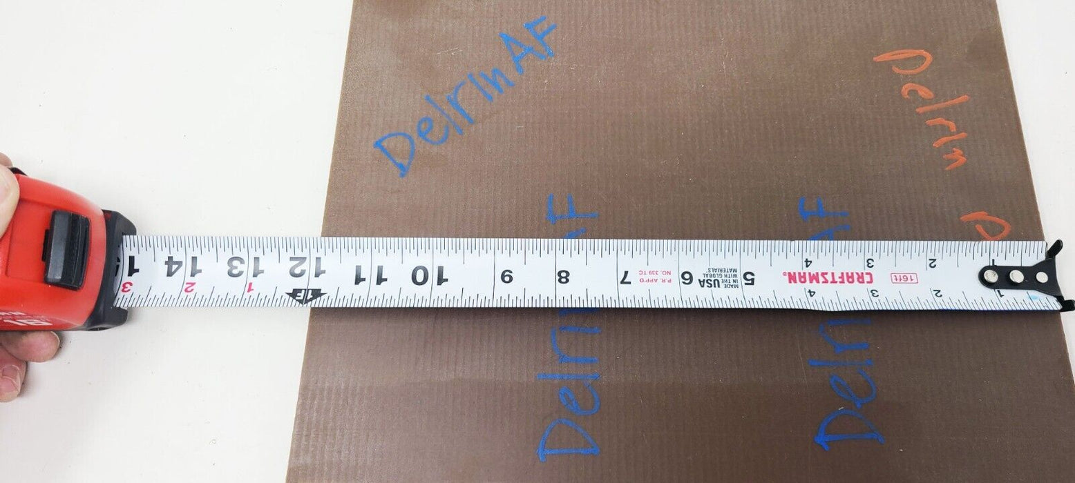 9.5" x 12" x .375"  Delrin AF Brown Acetal Plastic Sheet