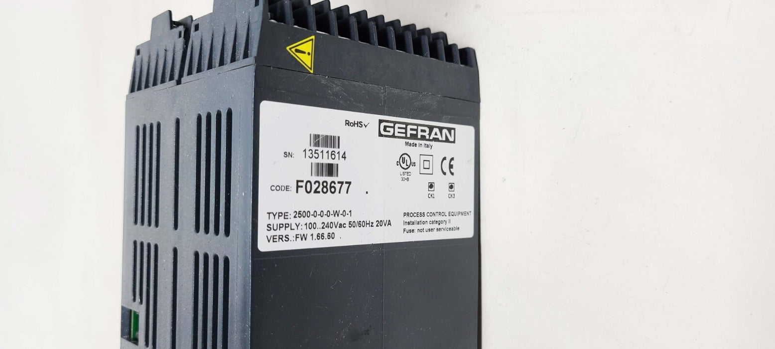 2500-0-0-1-W-0-0 Gefran Process Controllers, 2500 Series F028677