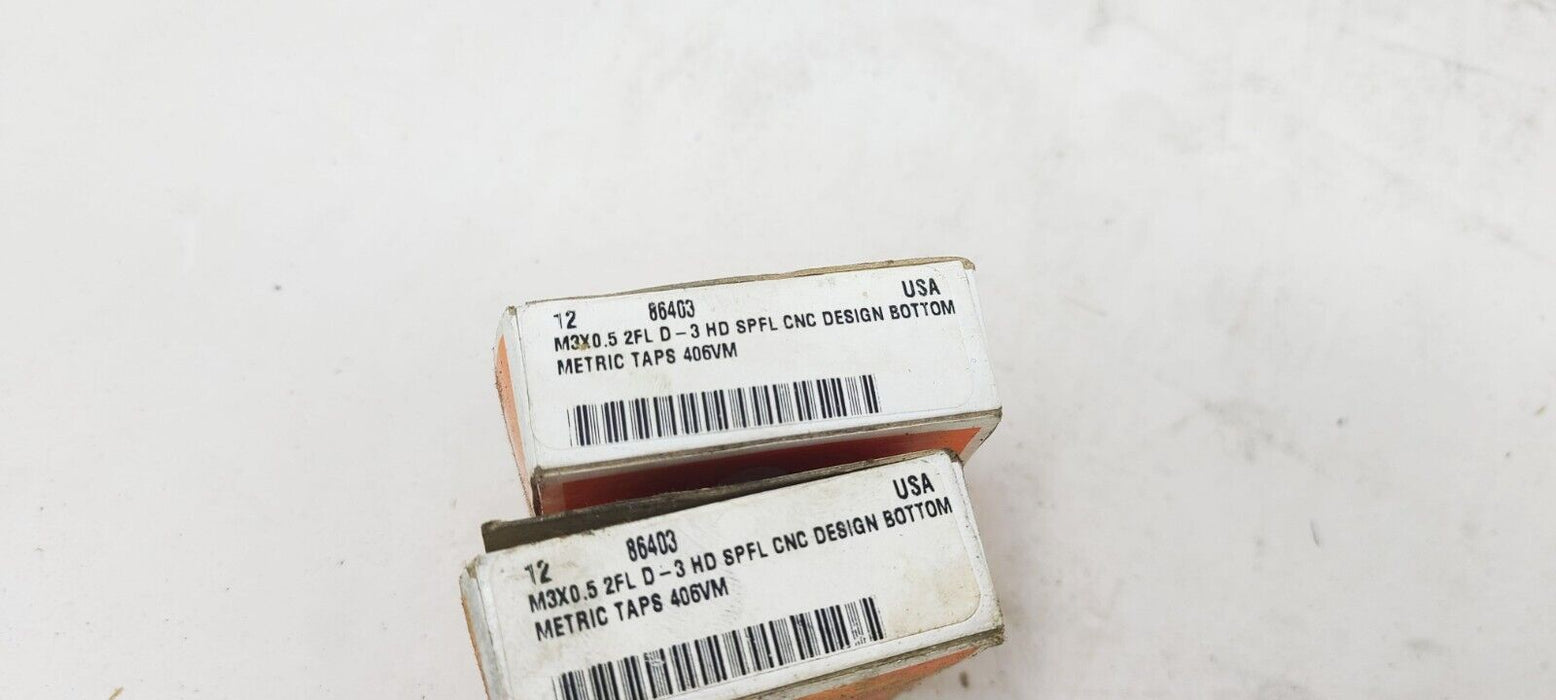24 PIECES - REIFF AND NESTOR 86403 M3X0.5 2FL D-3 HD SPFL CNC TAPS 406VM