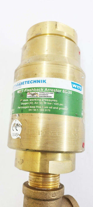 WITT-Gasetechnik Cutting and welding flashback arrestor 85-30 OXYGEN