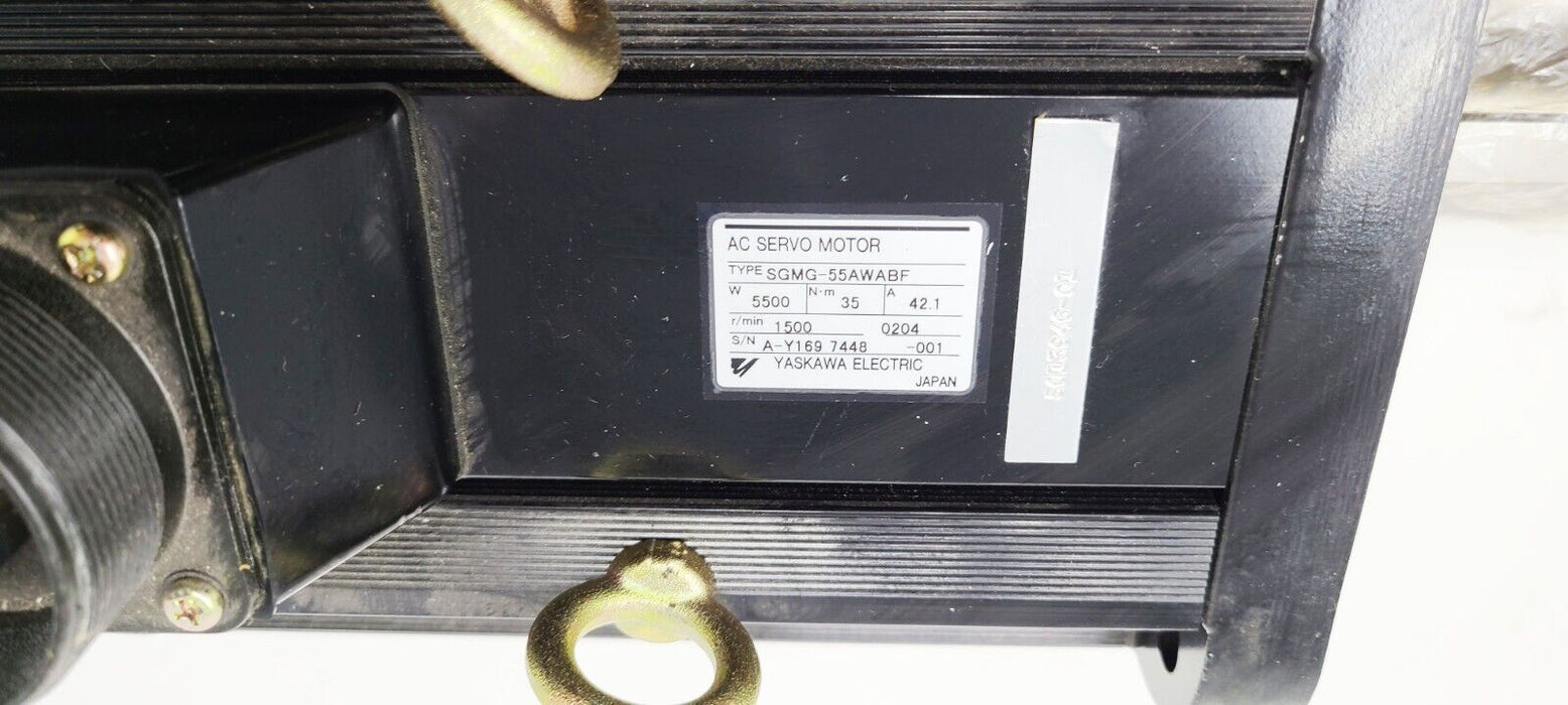Yaskawa SGMG-55AWABF Servo Motor 5500w 1500rpm 35nm 200v-ac