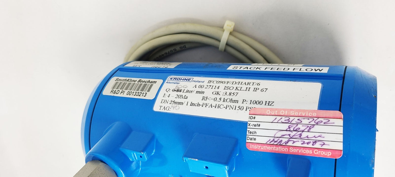 KROHNE IFC090/F/D/HART/6 Flow Meter Signal Converter Altometer
