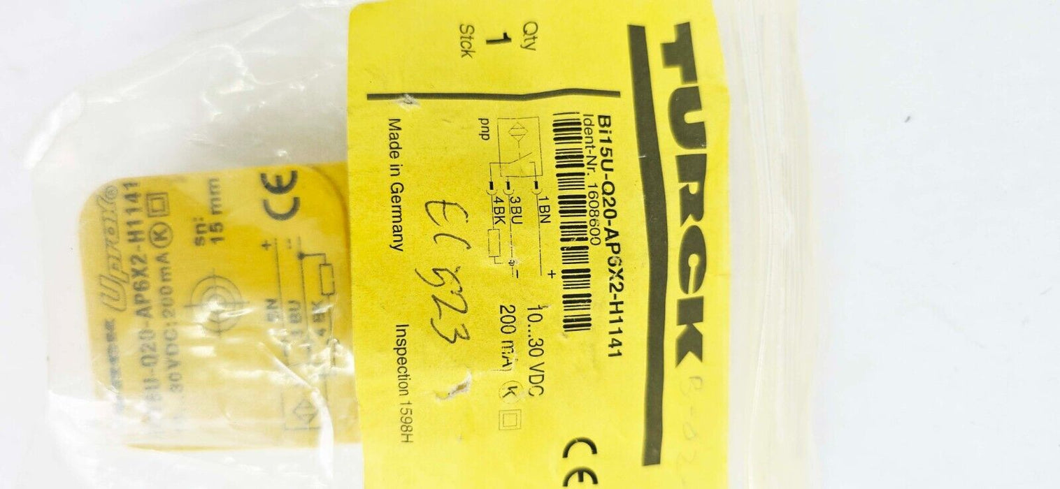 Turck Bi15U-Q20-APSX2-H1141 Proximity Switch Sensor