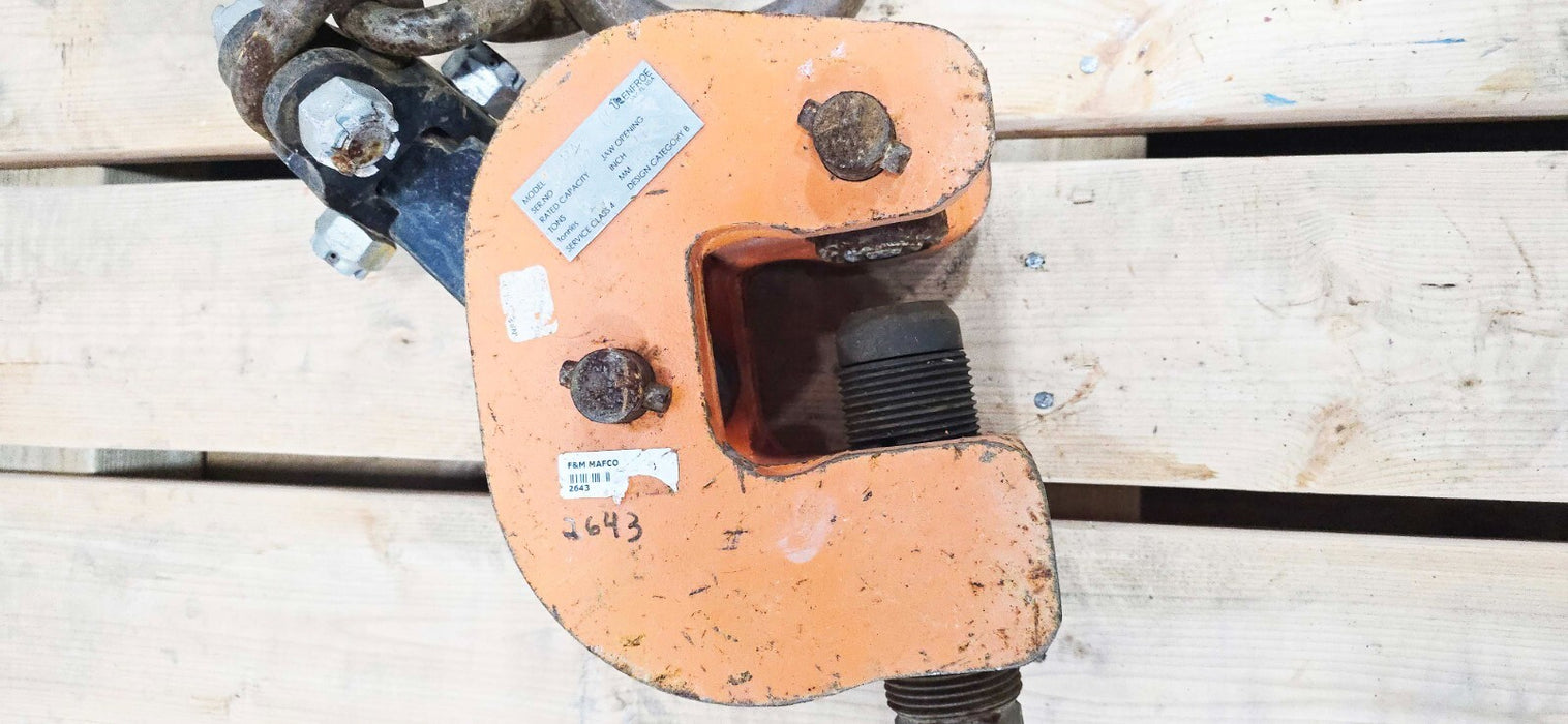 Renfroe SCPA-6 Plate Clamp 6-ton 0 To 2-1/2 in.