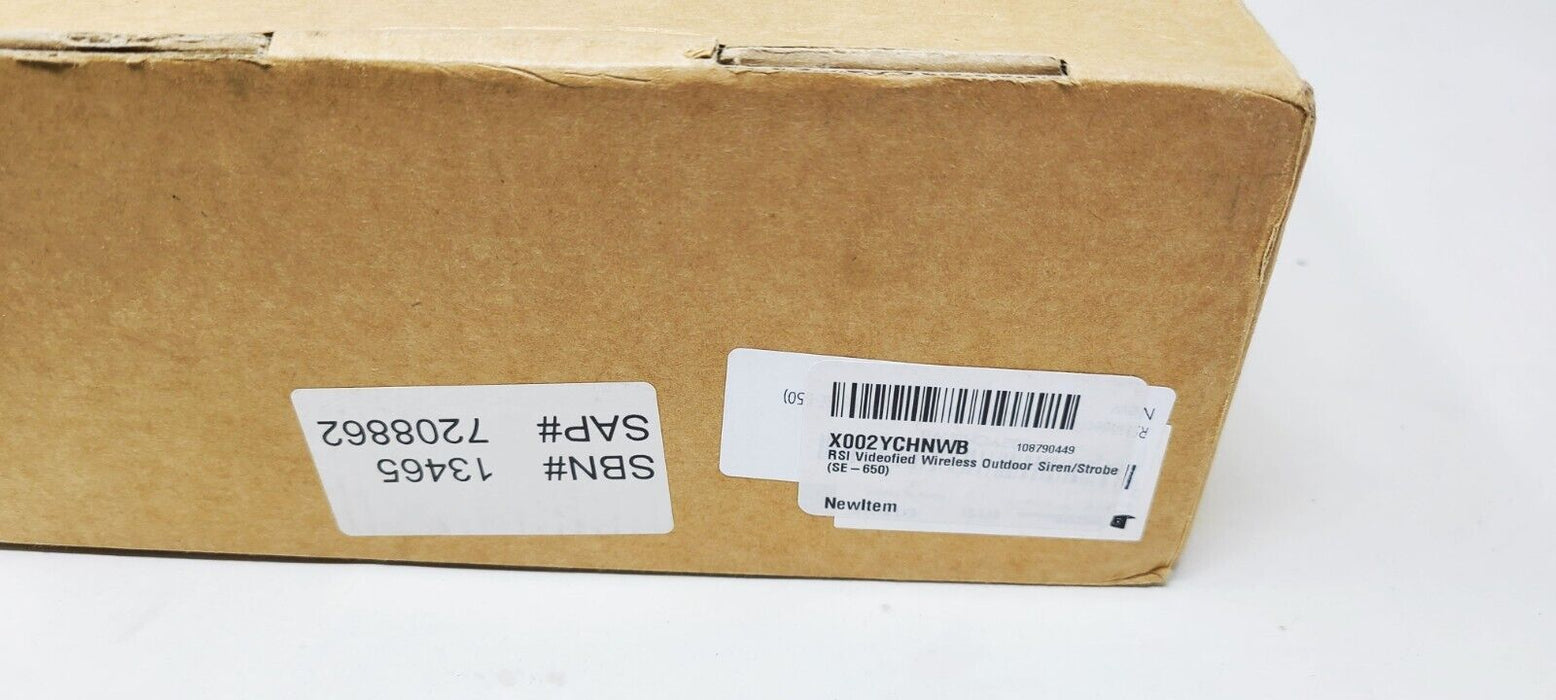 RSI Videofied Wireless Outdoor Siren/Strobe (SE-650)