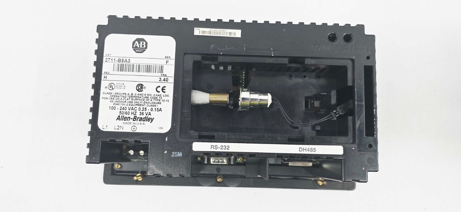 Allen Bradley 2711-B5A3 PanelView 550 Operator Interface Panel Ser. F Rev H