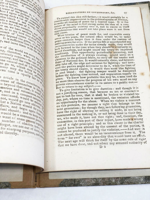 Dissertations on Government, Affairs of the Bank, and Paper Money Thomas Paine