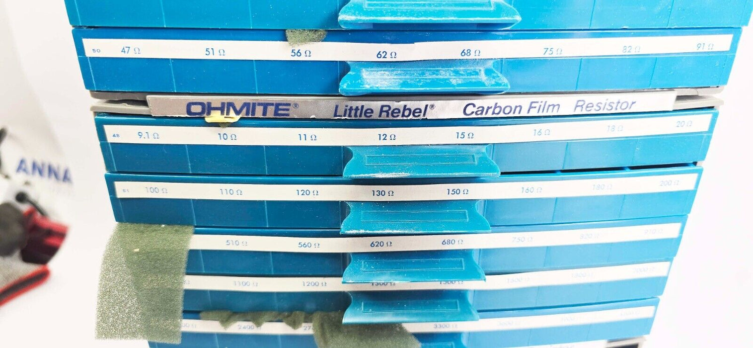 Ohmite Little Rebel 18 Drawer Carbon Film Resistors