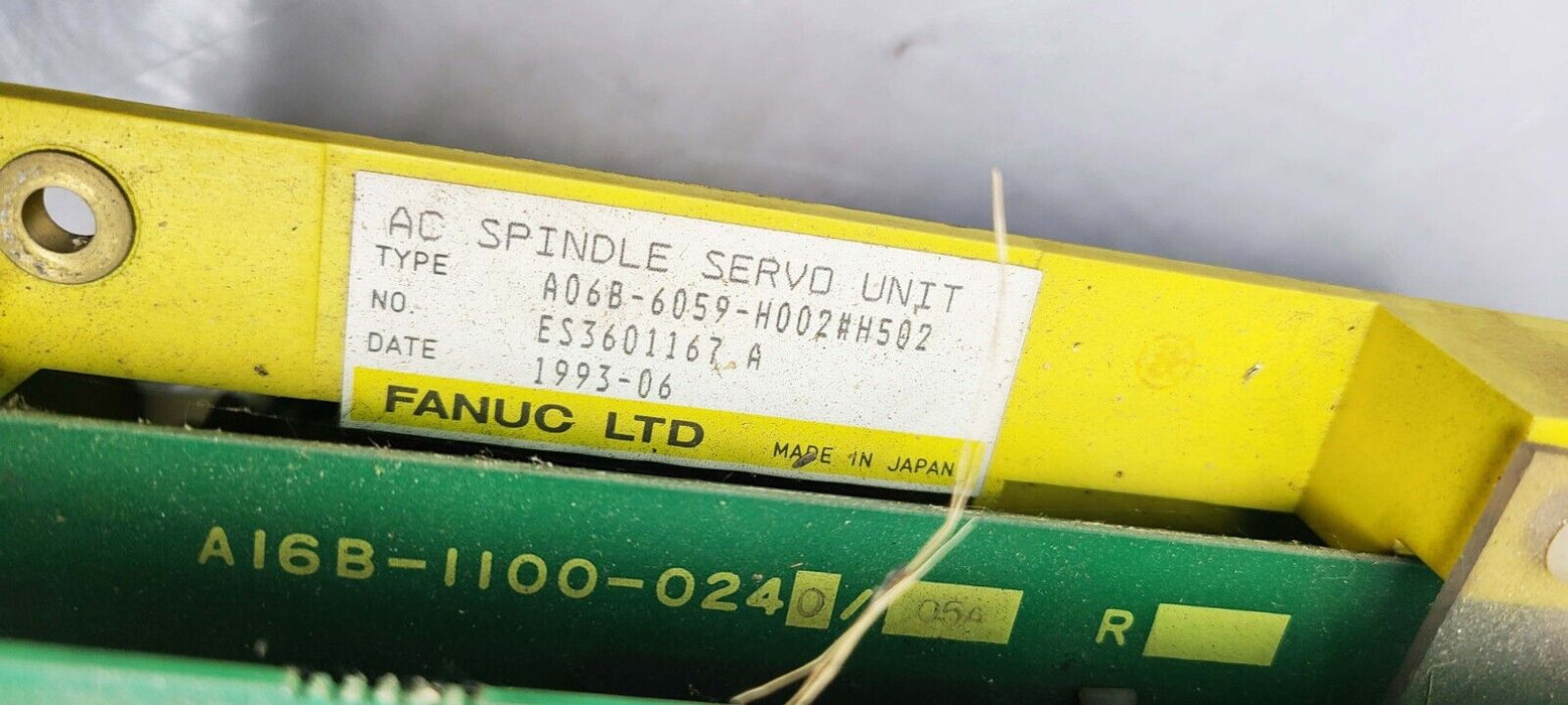FANUC A06B-6059-H002#H502 AC Spindle Servo Unit
