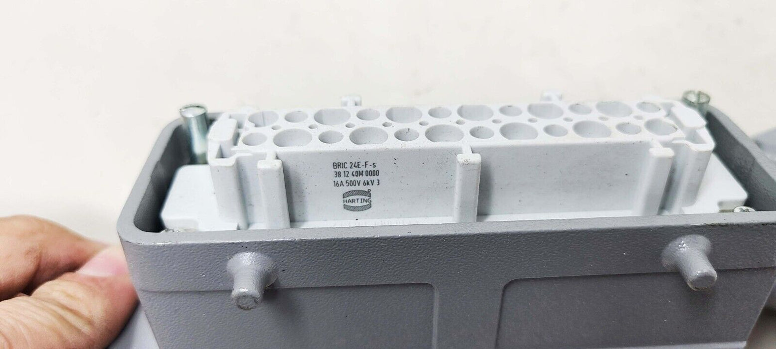 4 Pack EPIC/Harting Connectors with Housings - 38 12 40M 0000, 10196000, 24E-M-s