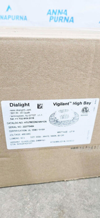 Dialight Vigilant H7U7MCDNDNNNGN High Bay, 427 W, LED Lamp, 61200 Lumens