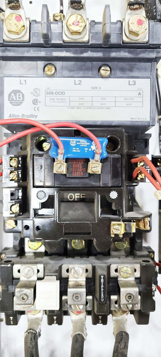 Allen Bradley 2112B Size 3 Starter Bucket 509-DOD, 40116-495-01 Breaker, 40 HP