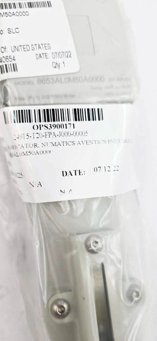 Numatics 8653AL0M50A0000 Lubricator 3/4" Metal Bowl