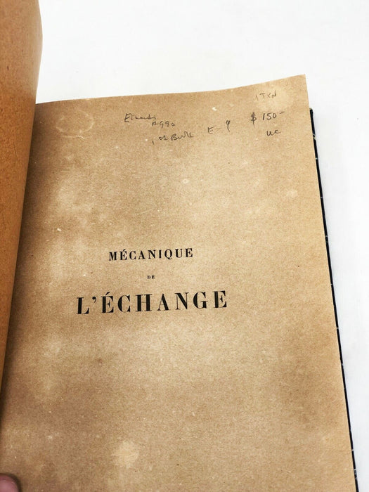 Mécanique de l'échange by Henri Cernuschi Paris, Lacroix Verboeckhoven Juin 1865