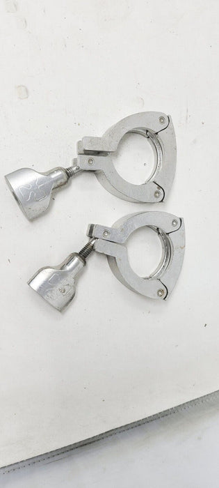 (2 Pack) Sanitary Pressure Tri Clamp | 1  inch Single Hinge