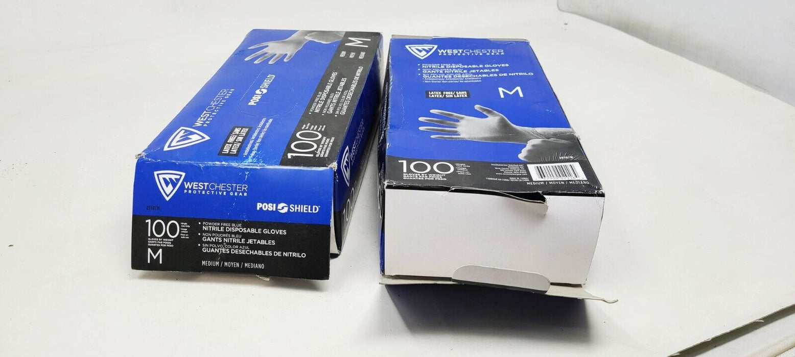 (2/100 PACKS) WEST CHESTER 2910/M Gloves Nitrile; Medium