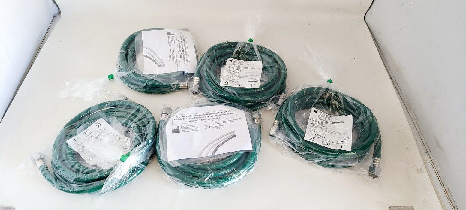 6 PACK - Green Oxygen Hose 25531-001 118"/3M LONG DISS FML X DISS FML EXP 2030