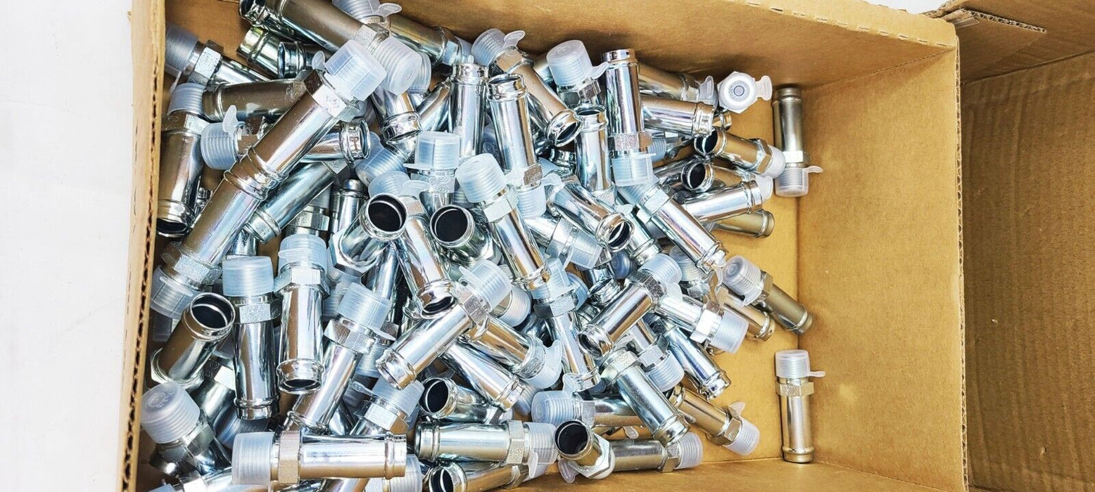 (100 PACK) - 4404 Hydraulic Male Pipe Thread Hose Connector Air-Way 5/8" OD