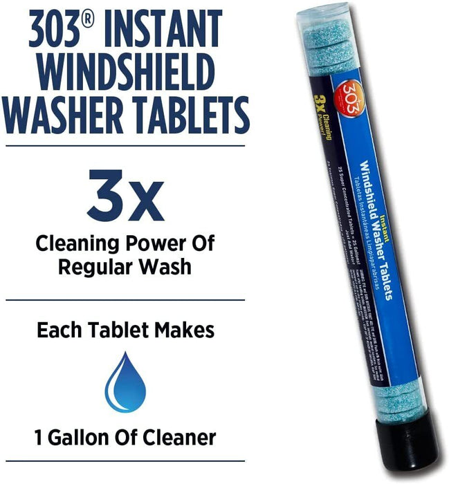 100 Tablets - 303 Products 230395 Windshield Washer Tablet -  Just Add Water